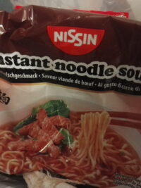 instant noodle soup Rindfleisch (Nissin)