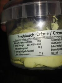 Knoblauch-Creme